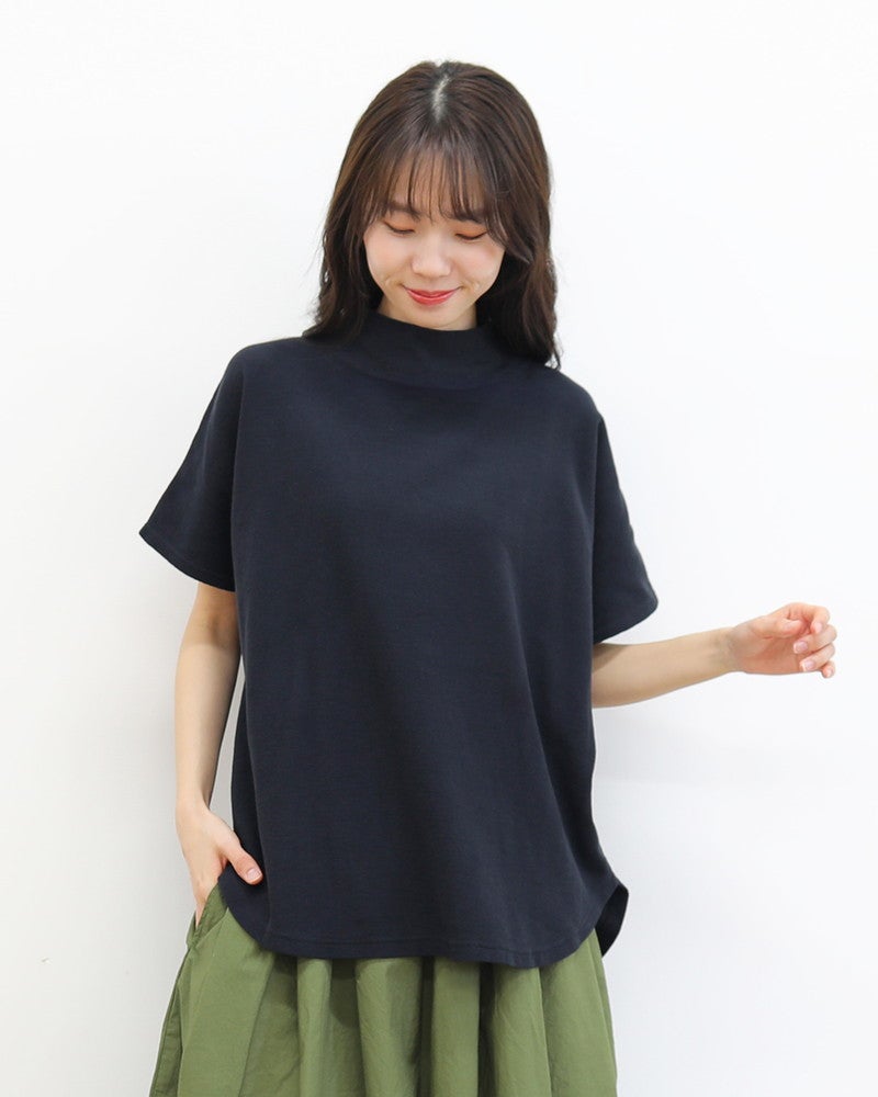 grin］ミニ畦ワッフルモック半袖プルオーバー／グリン◇26SS ｜オン