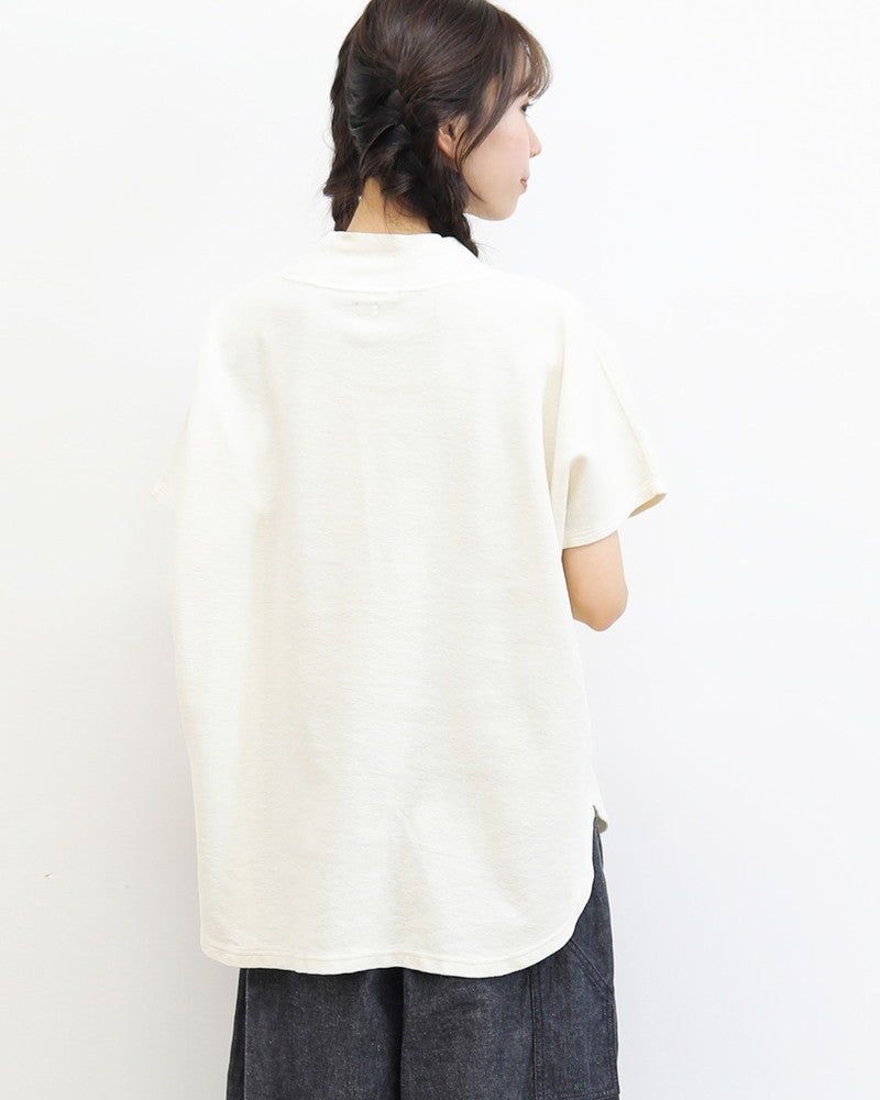grin］ミニ畦ワッフルモック半袖プルオーバー／グリン◇26SS ｜オン