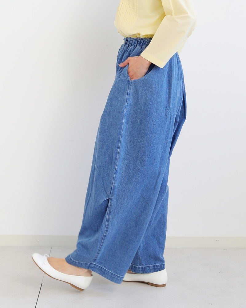10％OFF】［FURALI］デニムバックタックトラウザーパンツ／フラリ