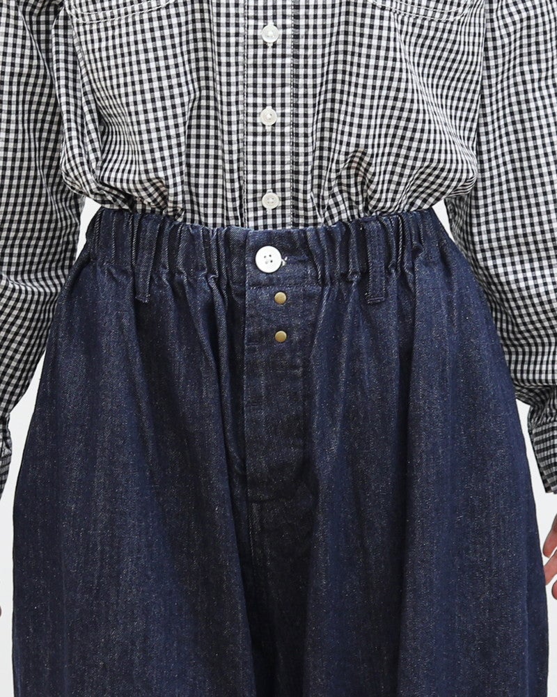 ［FURALI］デニムバックタックトラウザーパンツ