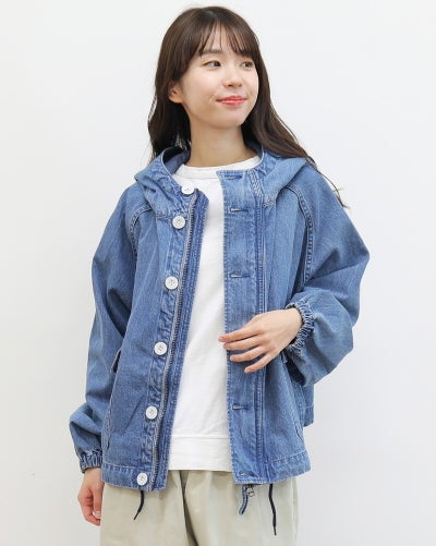 新品SEVEN DAYSポンチョ風 デニムジャケット アウター｜オンセブン 