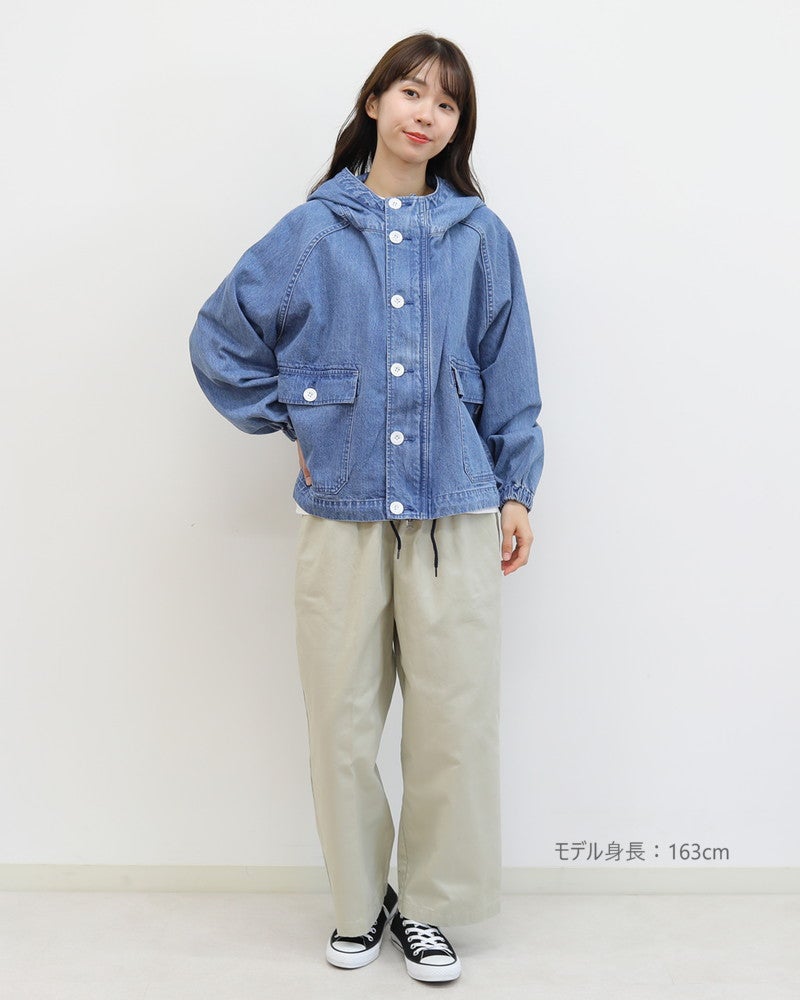 【nammi 】LINKABLE デニムエンブロイダリートップス(ブルー) リミ フゥ20周年アニバーサリーコレクション「Lee」×「LIMI feu」表裏