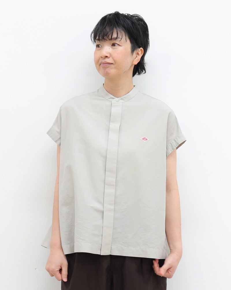 ［DANTON］コットンリネンブラウス