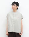 ［DANTON］コットンリネンブラウス