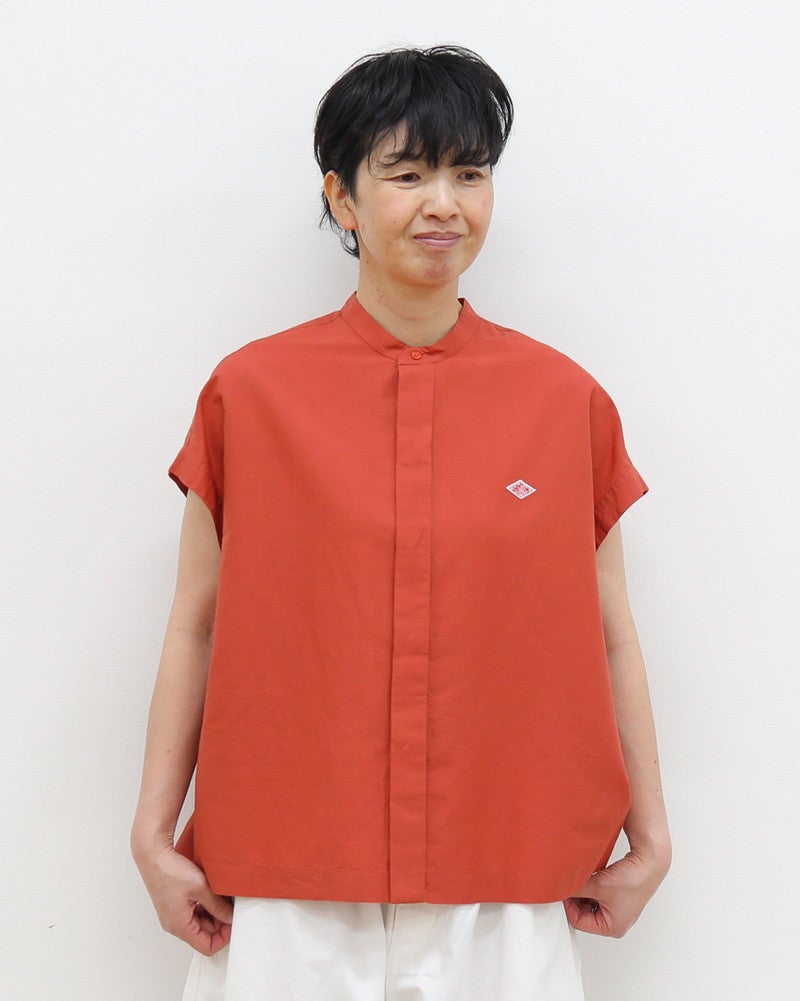 ［DANTON］コットンリネンブラウス