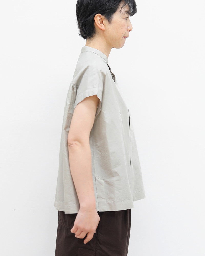 ［DANTON］コットンリネンブラウス