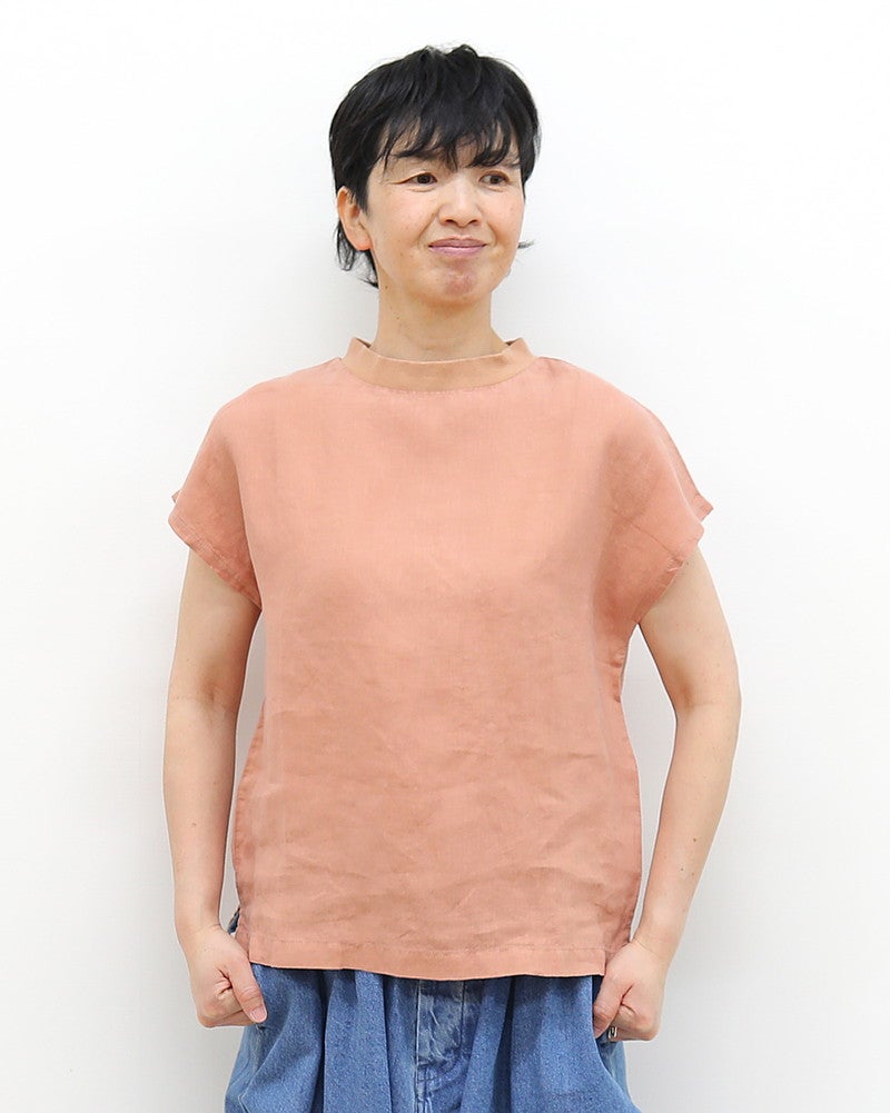 ［LAITERIE］リユールリネンボトルネックプルオーバー