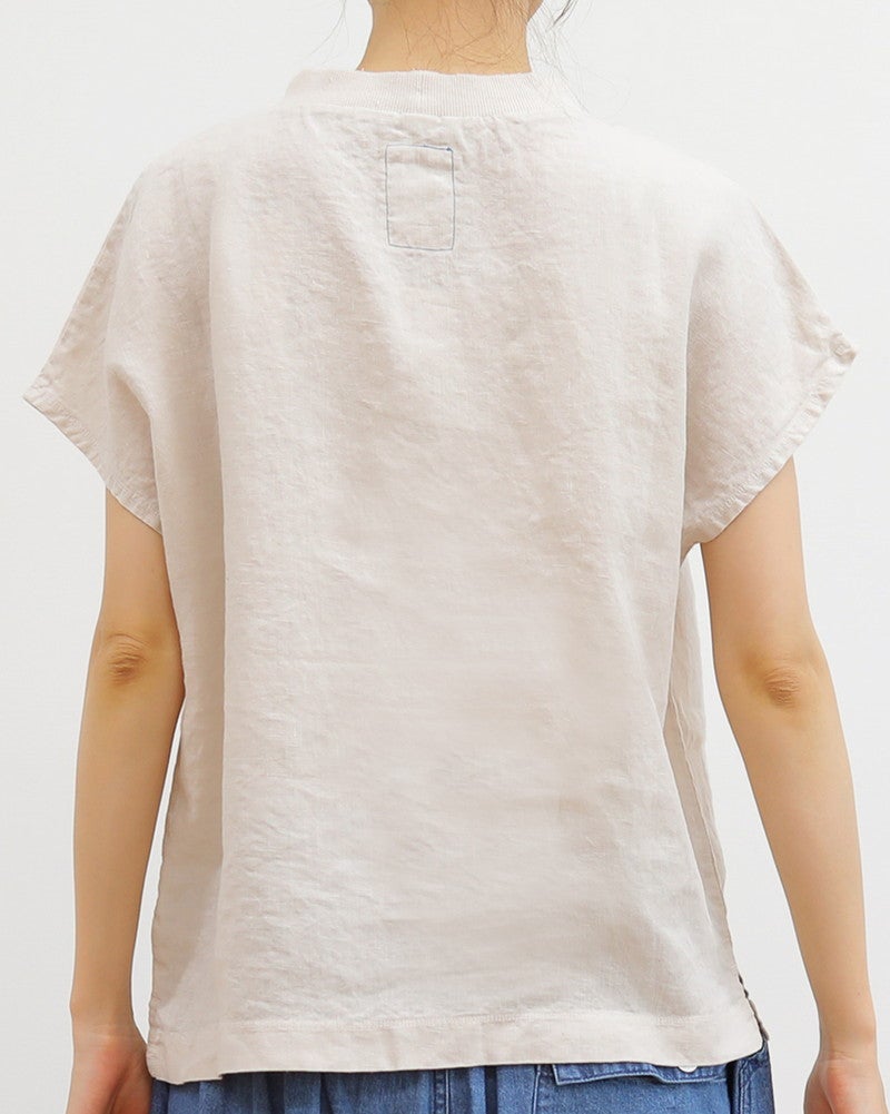 ［LAITERIE］リユールリネンボトルネックプルオーバー