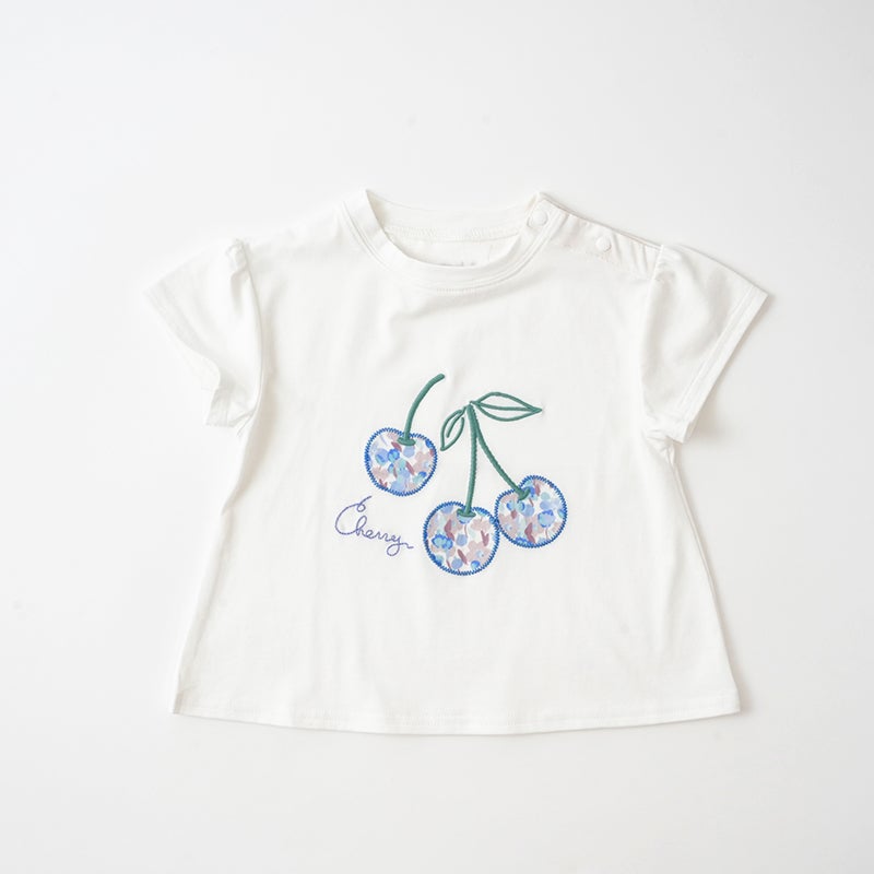 Little s.t. by s.t.closet］チェリーアップリケTシャツ キッズ