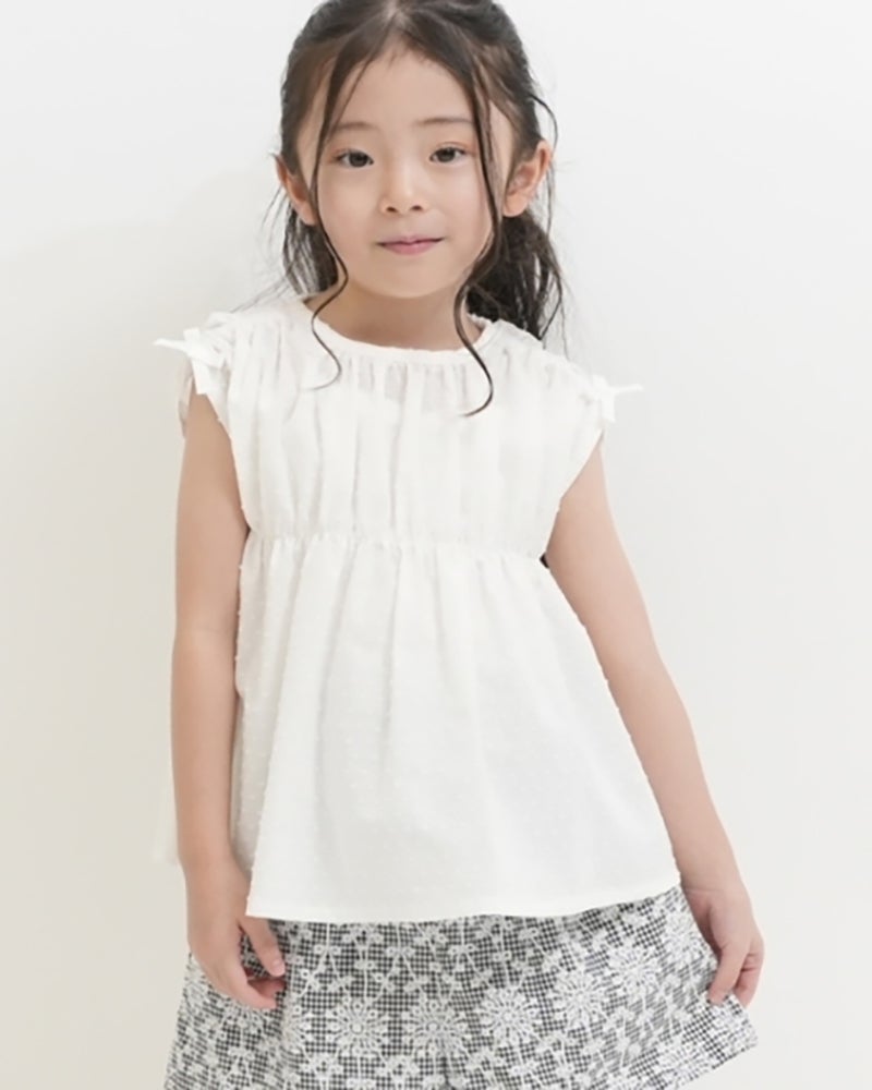 専用☆   arts&science サイドギャザーブラウス Little s.t. by s.t.closet］リボンギャザーブラウス キッズ／リトル
