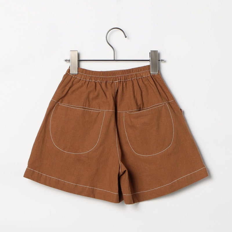 専用★MACHATT 25SS タックハーフパンツ ブラウンサイズ38 スエードライクタックハーフパンツ | Trish