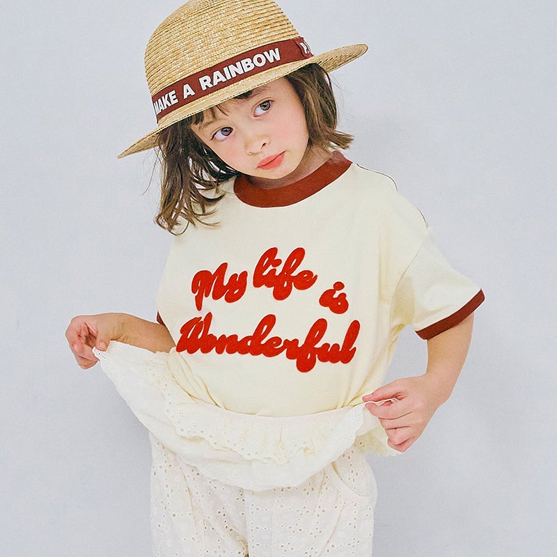 30％OFF】［p.premier］フェルトロゴリンガーT キッズ〈WEB限定 130