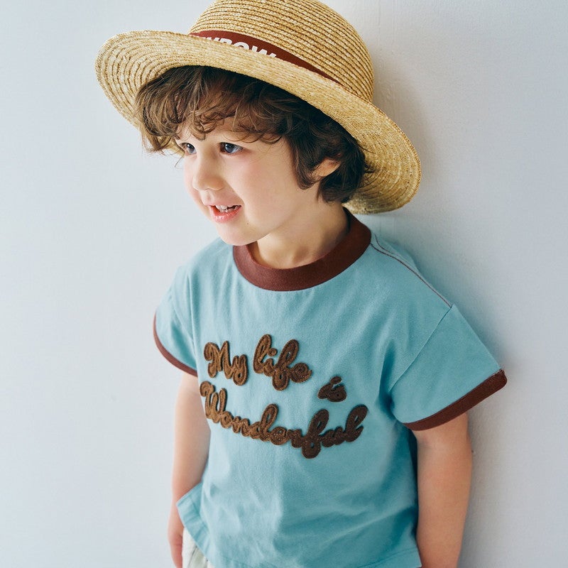 50％OFF】［p.premier］フェルトロゴリンガーT キッズ／ピードット