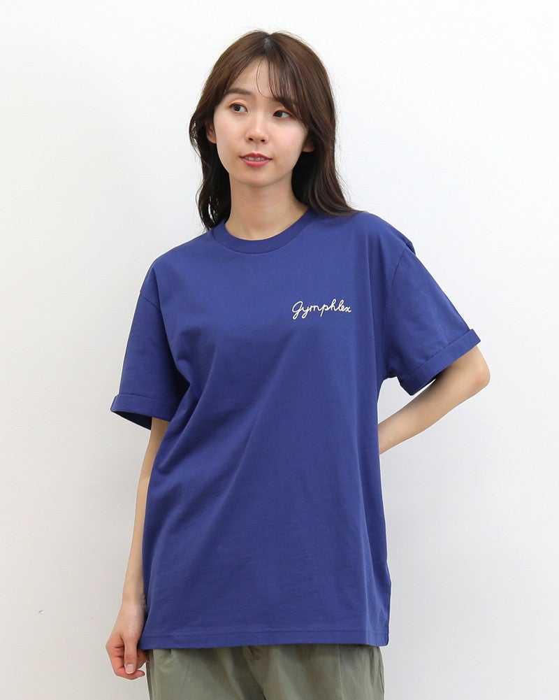 ［GYMPHLEX］刺繍半袖Tシャツ