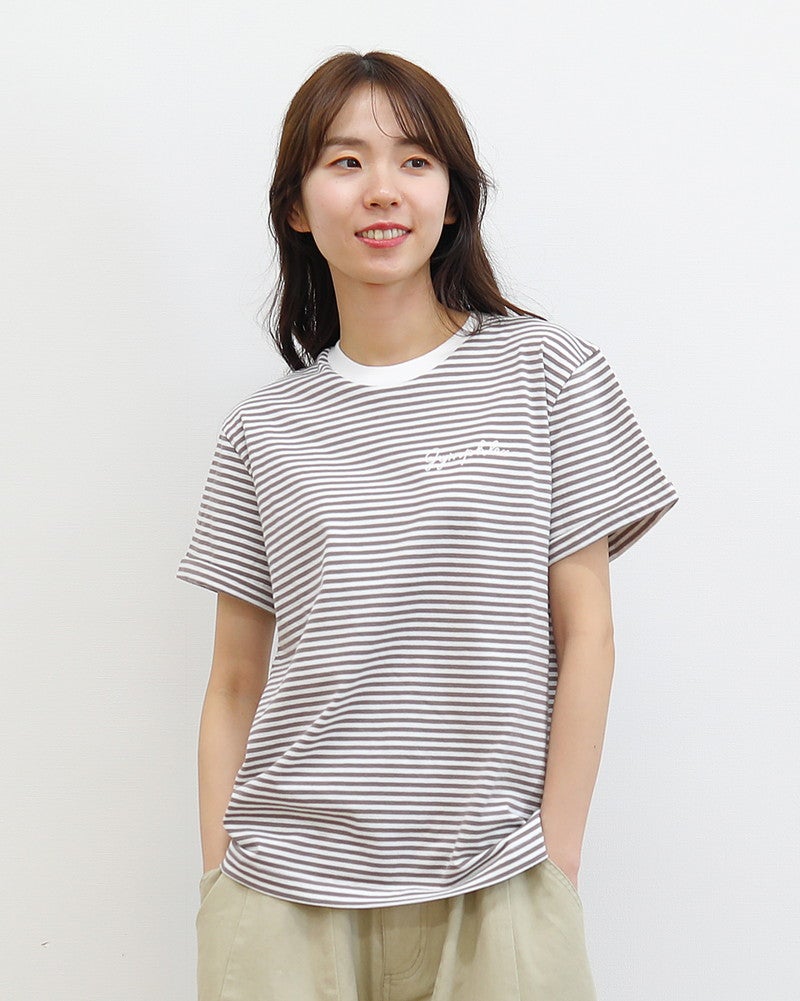 ［GYMPHLEX］刺繍半袖Tシャツ