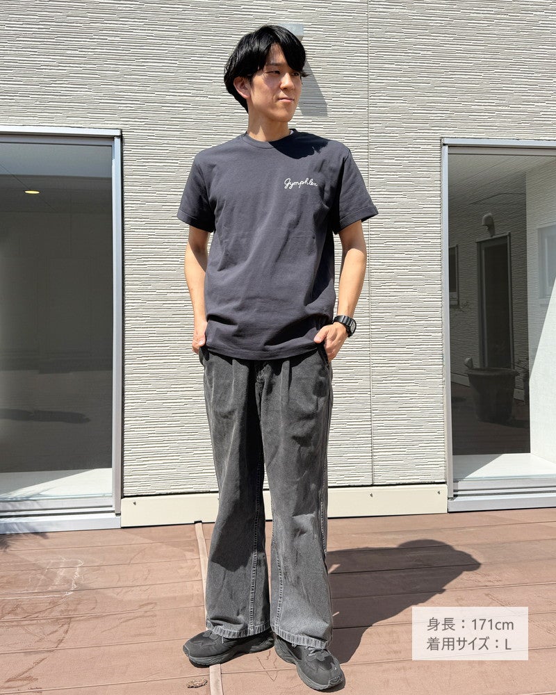 ［GYMPHLEX］刺繍半袖Tシャツ