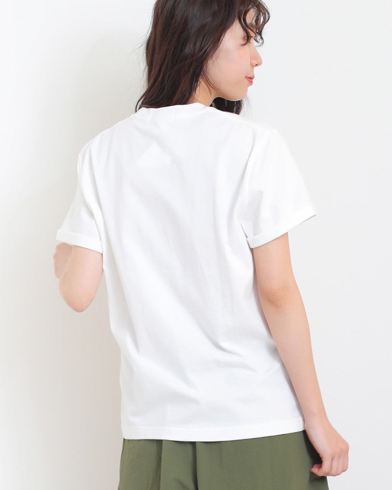 半袖 Tシャツ ホワイト GYMPHLEX］刺繍半袖Tシャツ／ジムフレックス ｜オンセブンデイズ【公式