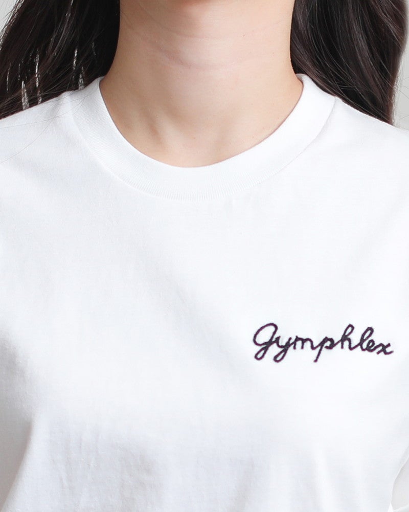 ［GYMPHLEX］刺繍半袖Tシャツ