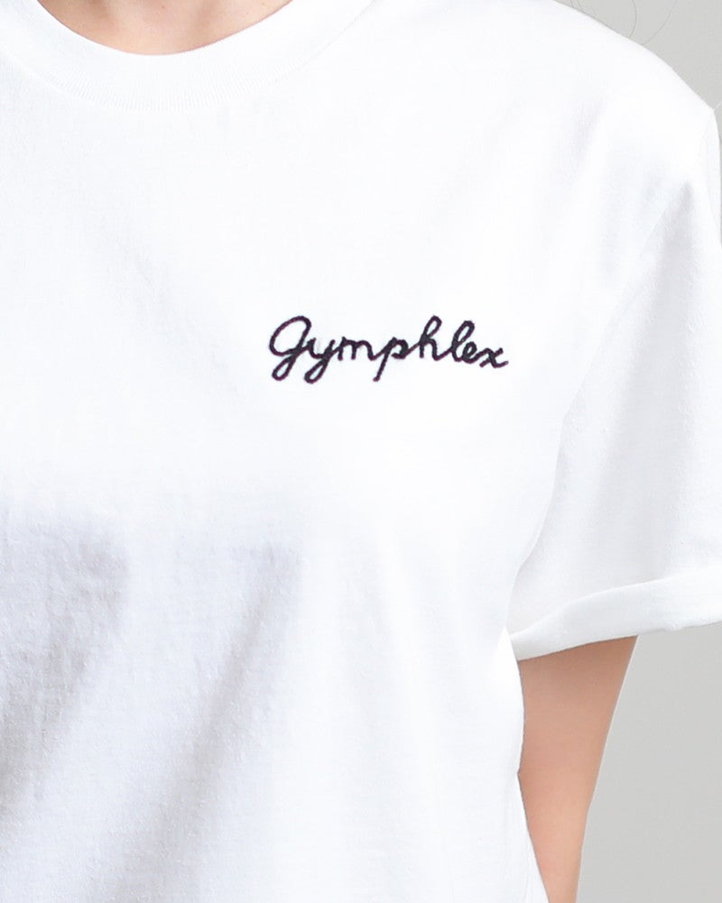 ［GYMPHLEX］刺繍半袖Tシャツ