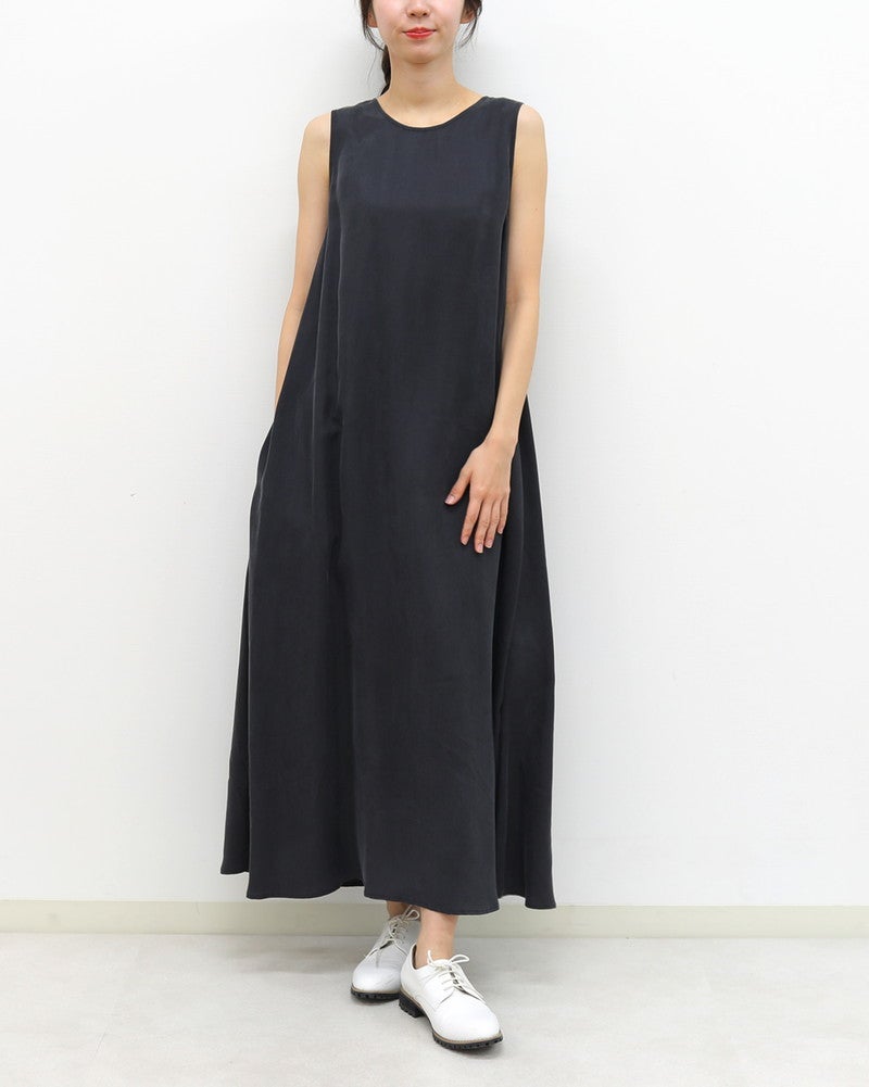 ［LE GLAZIK］ノースリーブキュプラワンピース