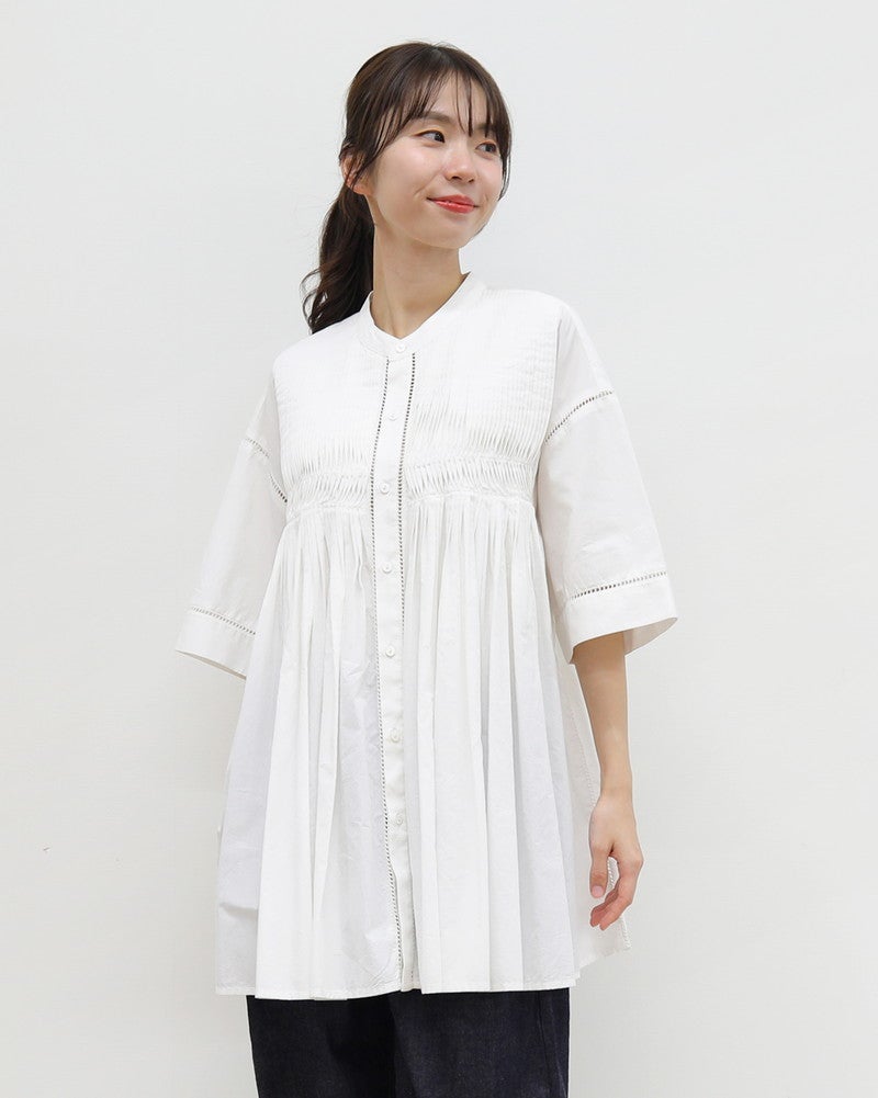 ［INDIA INDUSTRY］コットンポプリンブラウス