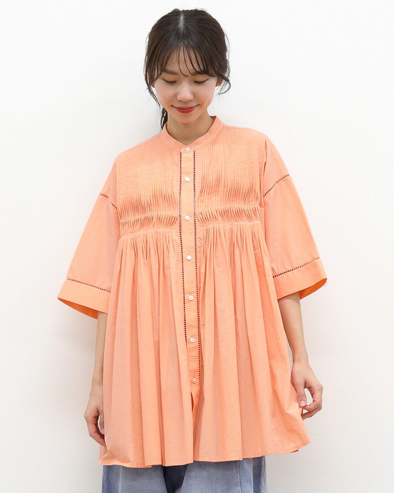 ［INDIA INDUSTRY］コットンポプリンブラウス