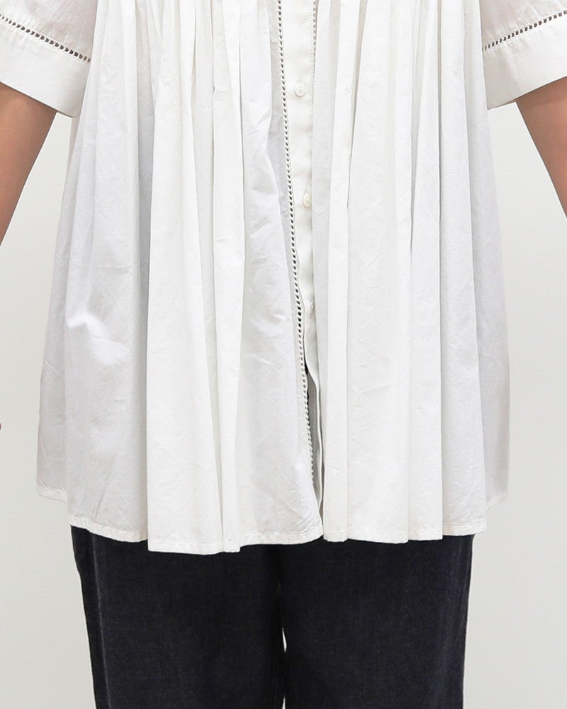 ［INDIA INDUSTRY］コットンポプリンブラウス