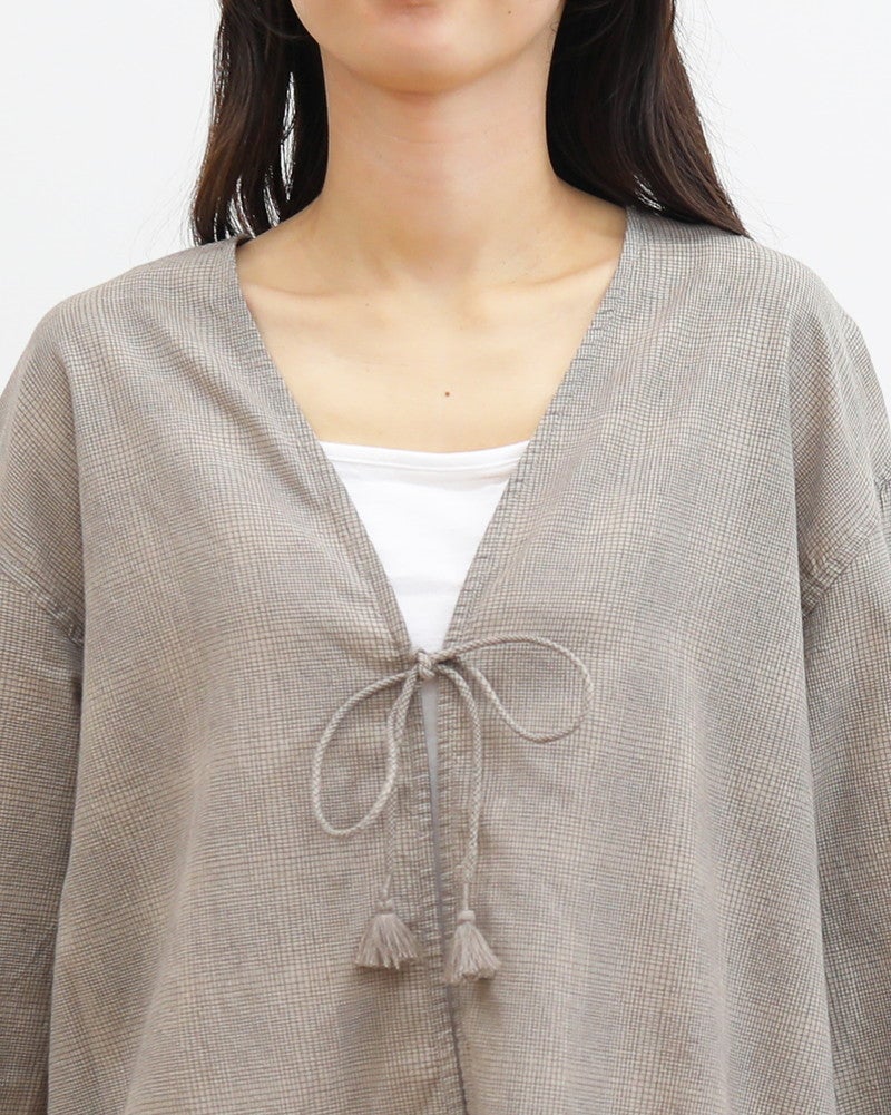 ［INDIA INDUSTRY］コットンチェックブラウス