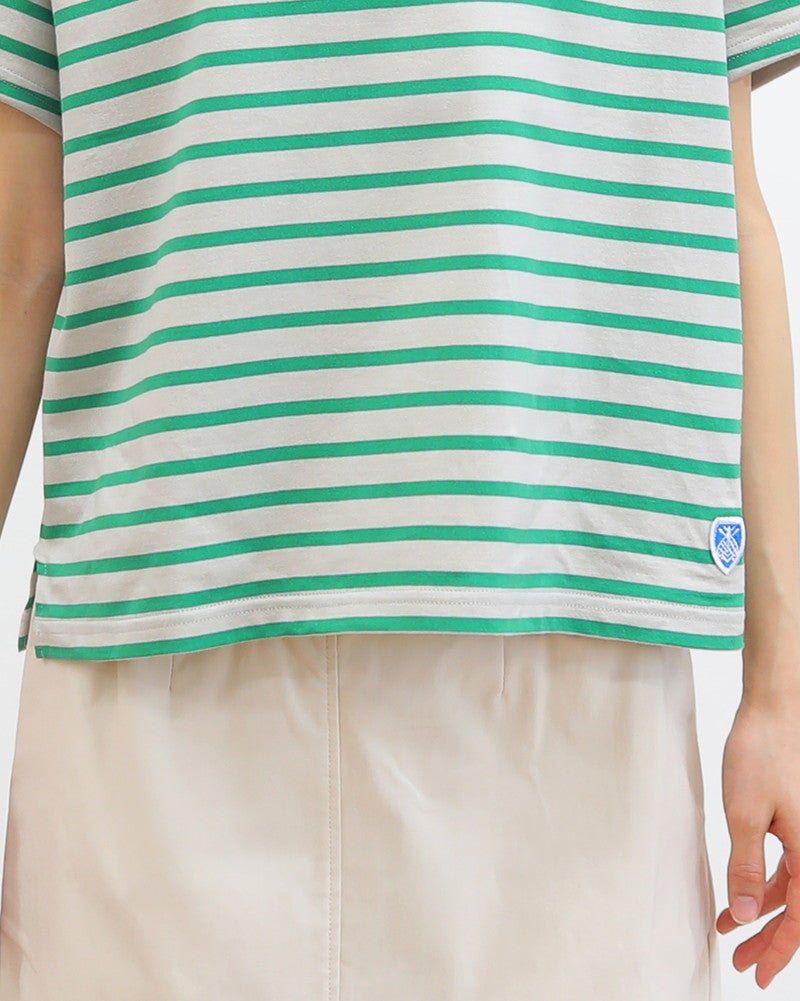 ［ORCIVAL］ボーダー半袖ワイドTシャツ