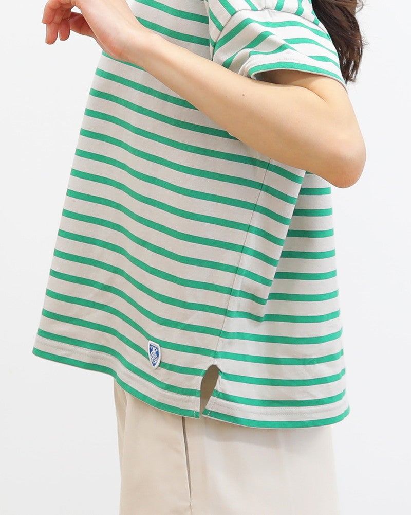 ［ORCIVAL］ボーダー半袖ワイドTシャツ