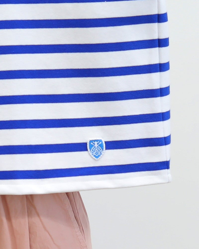 ［ORCIVAL］RACHEL5分袖ボーダープルオーバー