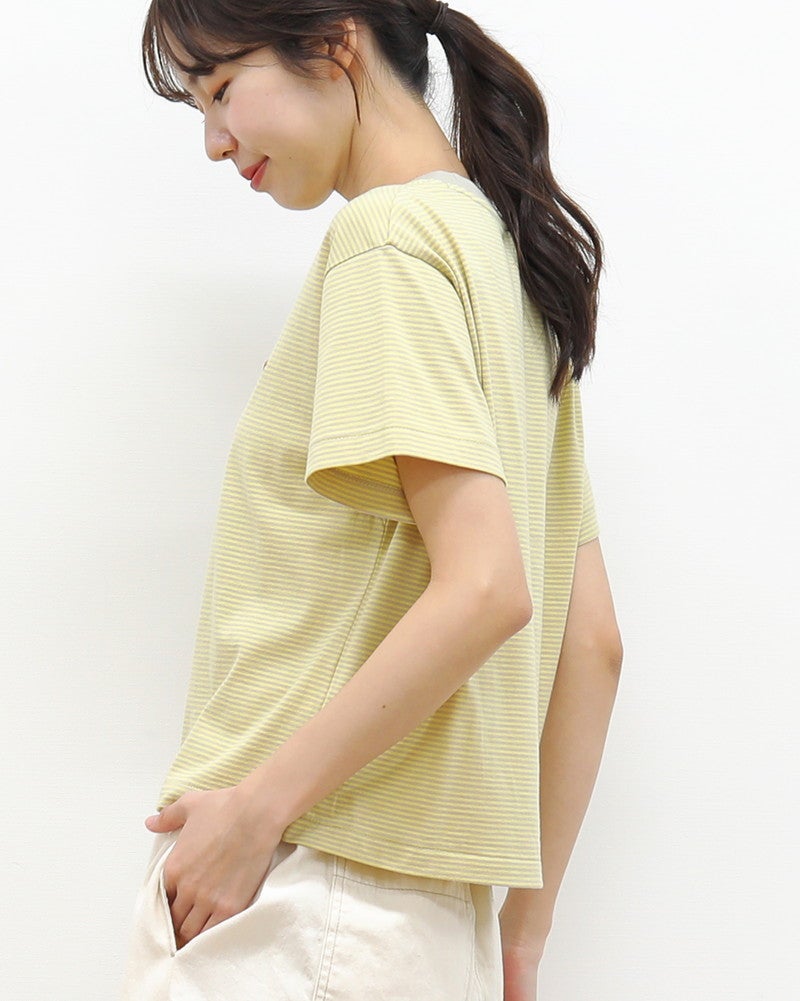 ［DANTON］ストライプTシャツ