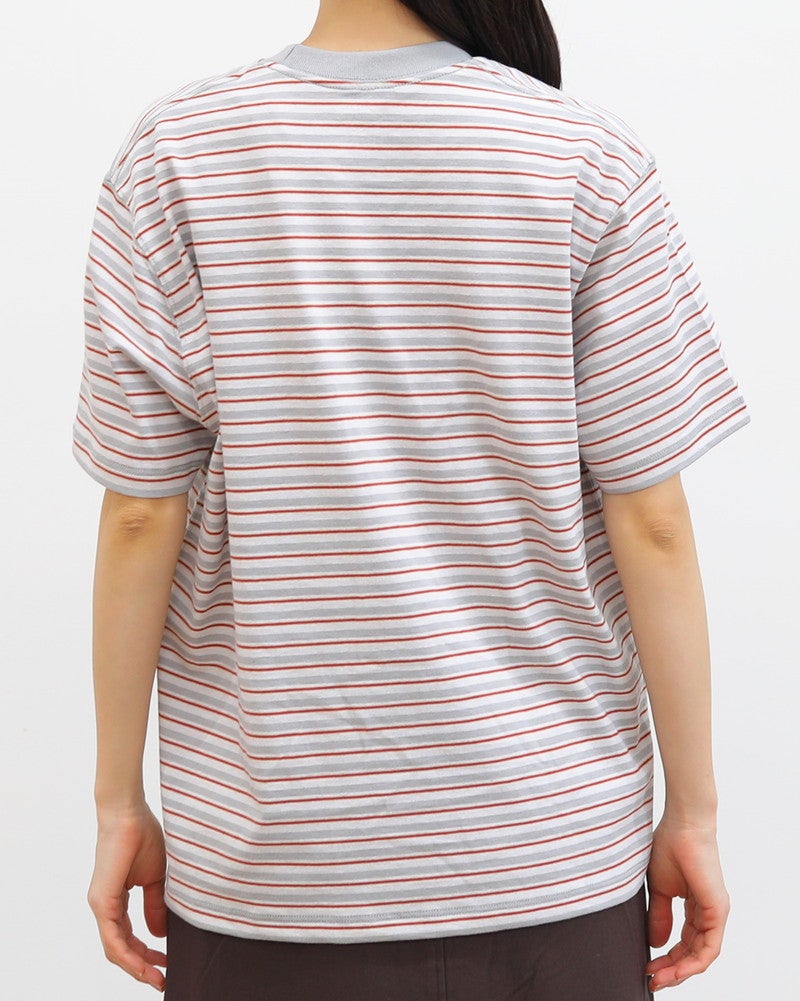 ［DANTON］ポケットTシャツ ストライプ