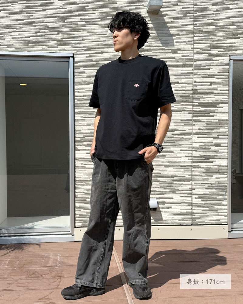 ［DANTON］ポケットTシャツ〈Lサイズ・メンズ対応〉