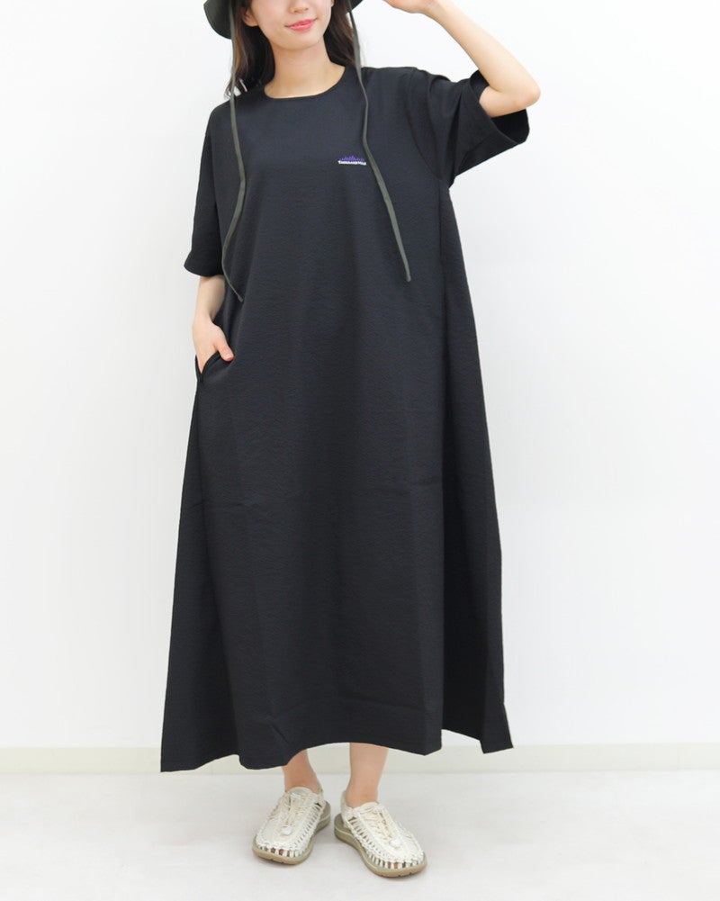 ［THOUSAND MILE］シアサッカーショートスリーブワンピース