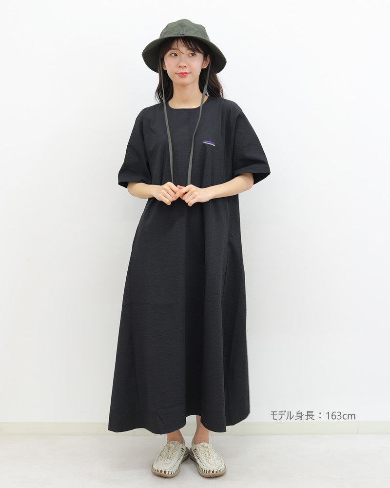 ［THOUSAND MILE］シアサッカーショートスリーブワンピース