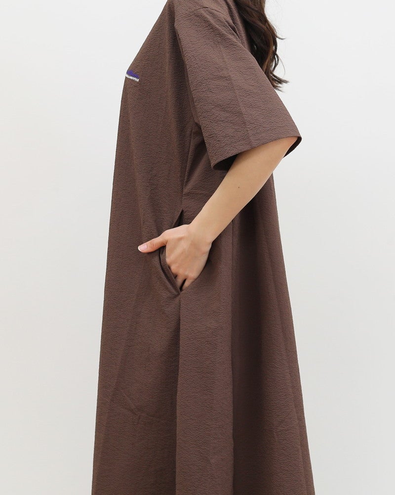 ［THOUSAND MILE］シアサッカーショートスリーブワンピース