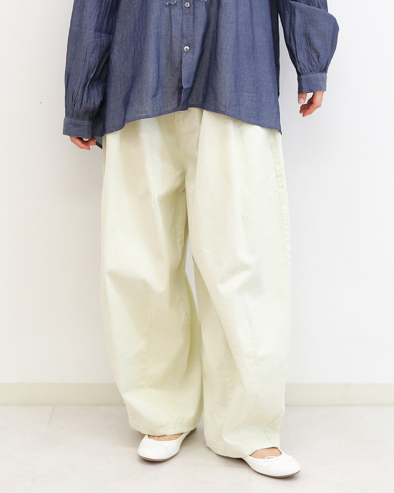 ［UNPLE］タックバルーンツイルパンツ