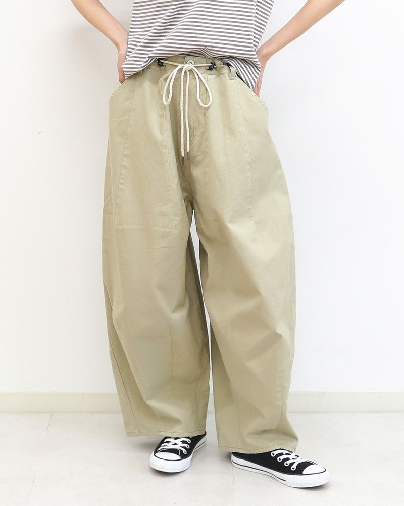 ［UNPLE］タックバルーンツイルパンツ