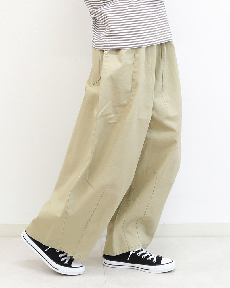 ［UNPLE］タックバルーンツイルパンツ