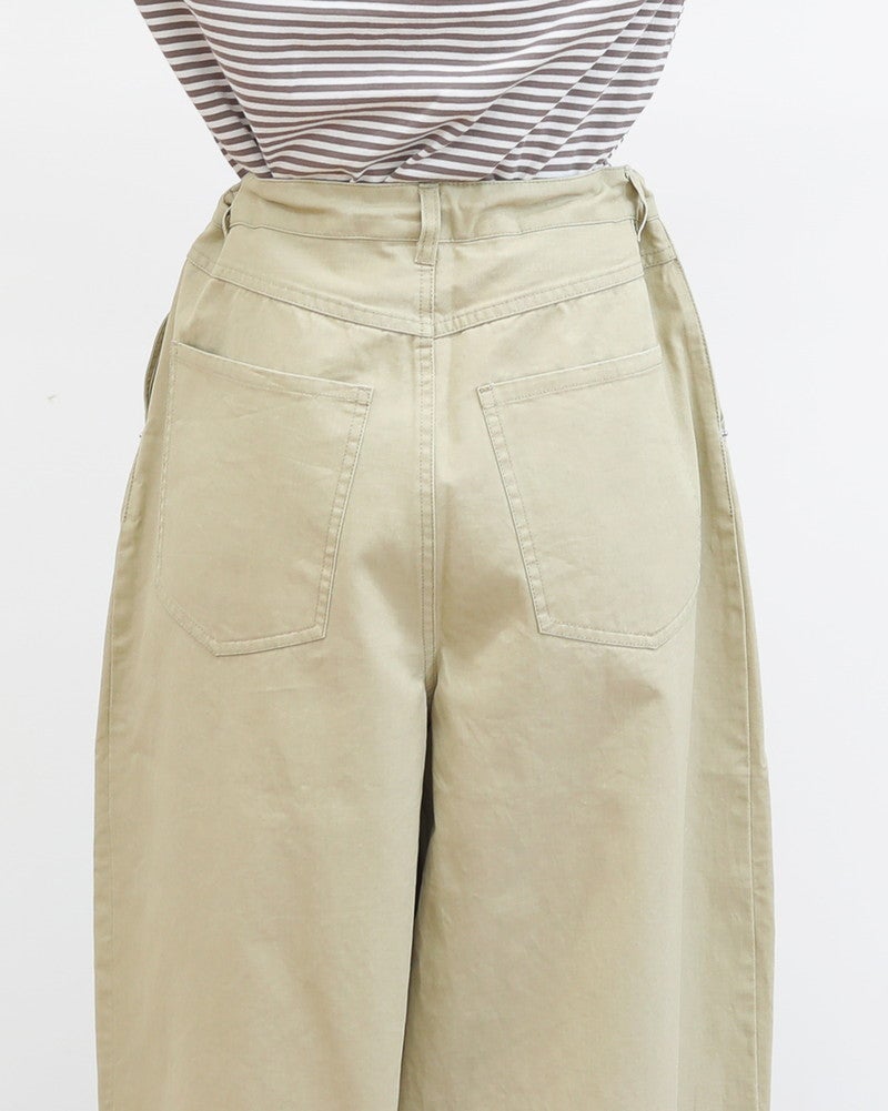 ［UNPLE］タックバルーンツイルパンツ