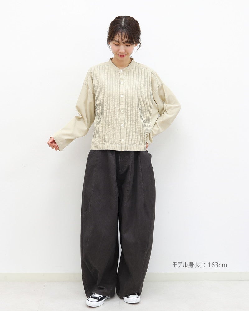 ［UNPLE］タックバルーンツイルパンツ【新色追加】