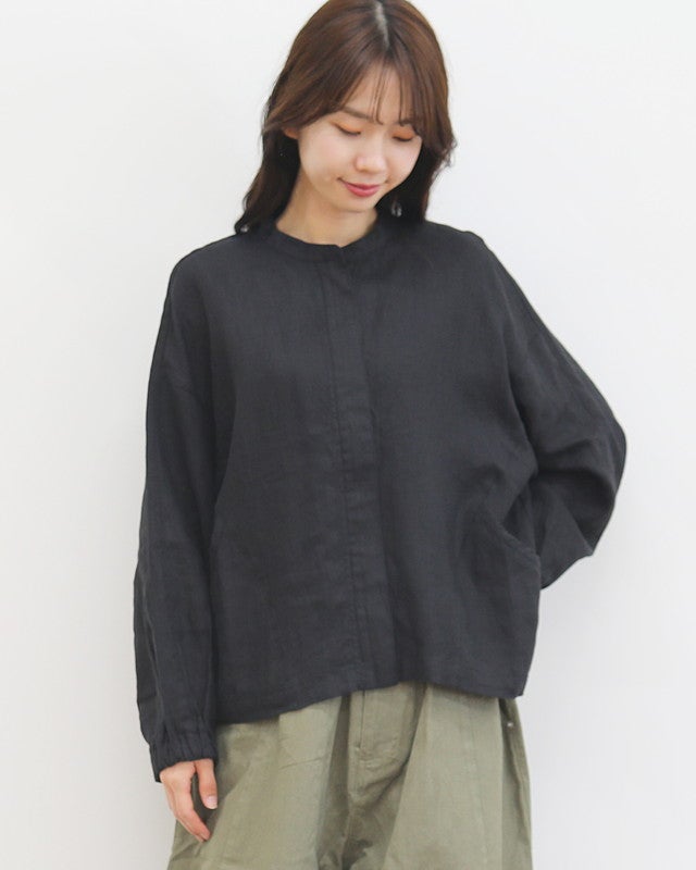 ［UNPLE］リネンジップブルゾン