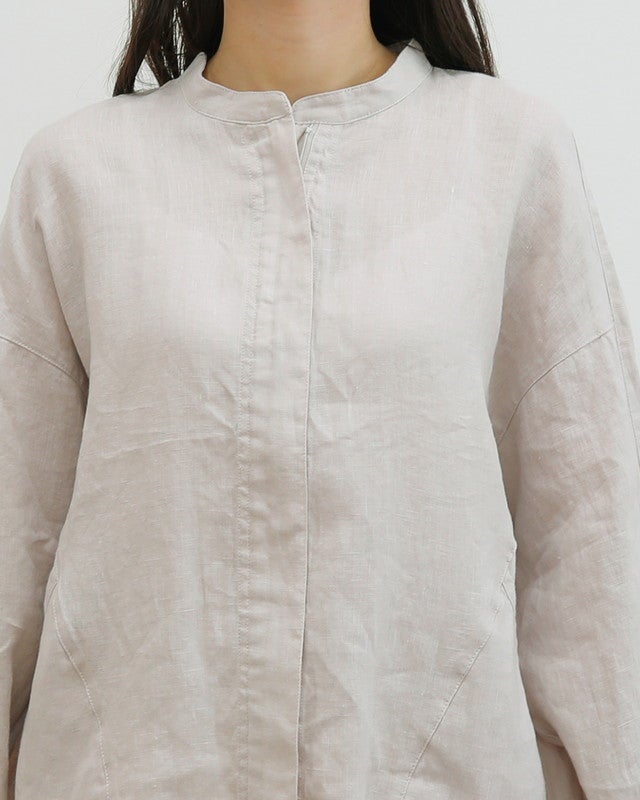 ［UNPLE］リネンジップブルゾン