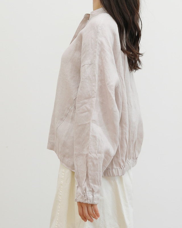 ［UNPLE］リネンジップブルゾン