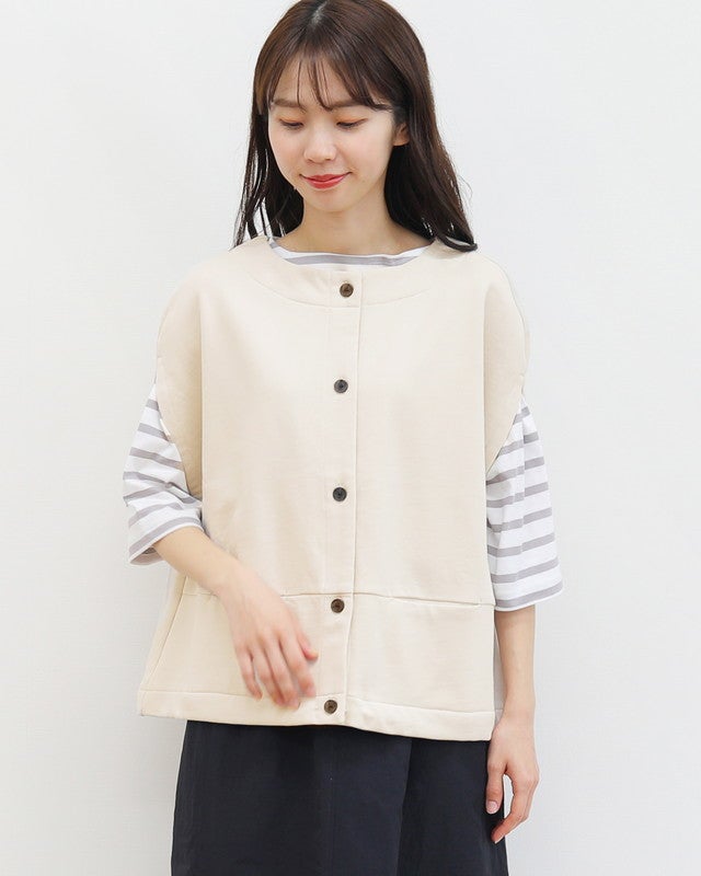 UNPLE］裏毛ドロストヘムベスト／アンプル◇26SS ｜オンセブンデイズ
