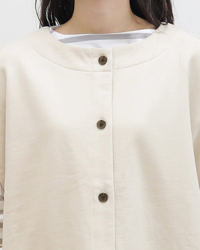 ［UNPLE］裏毛ドロストヘムベスト