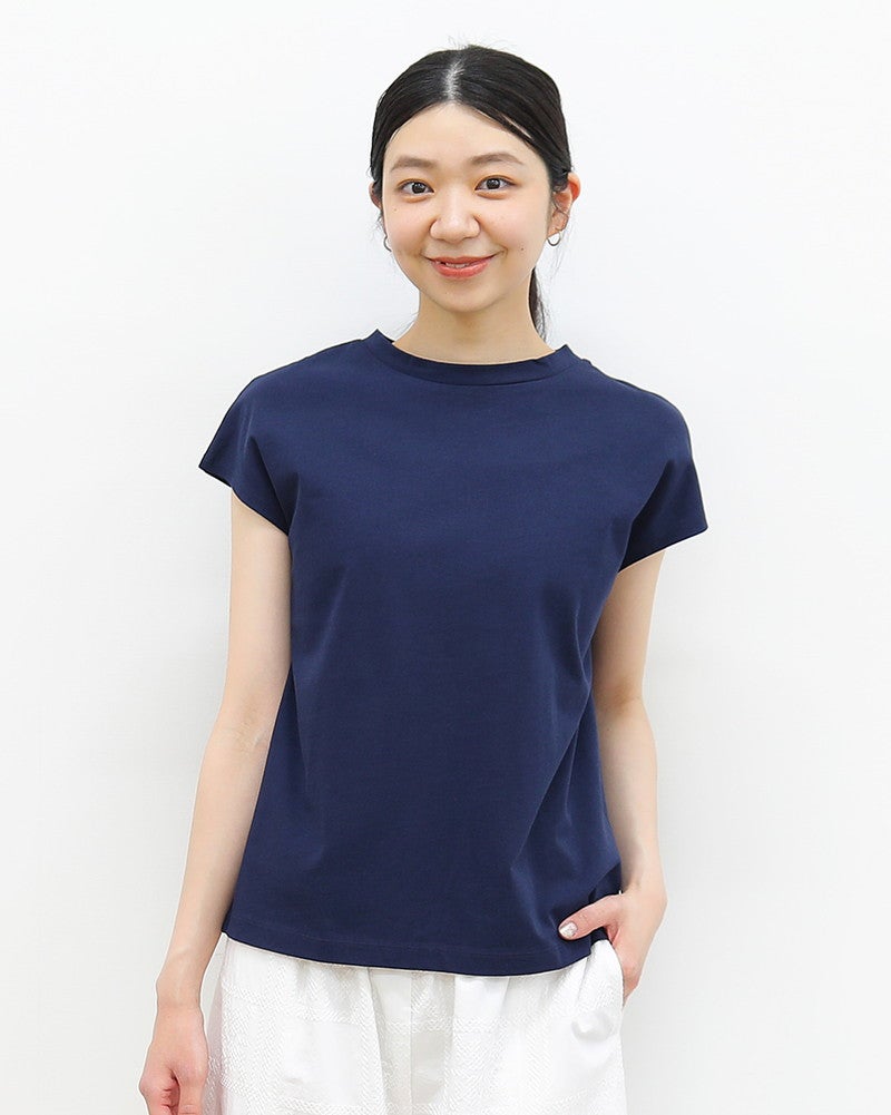 ［UNPLE］シルケットプレーティング天竺プルオーバー