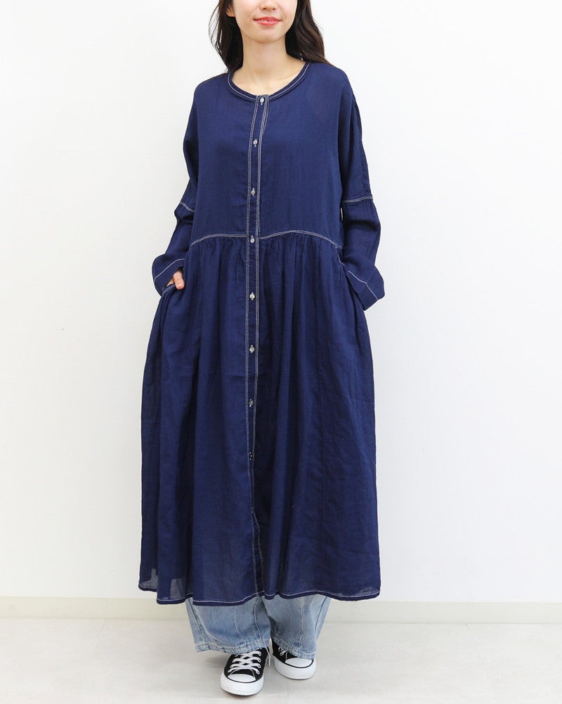 ［UNPLE］インディゴビエラボックスワンピース