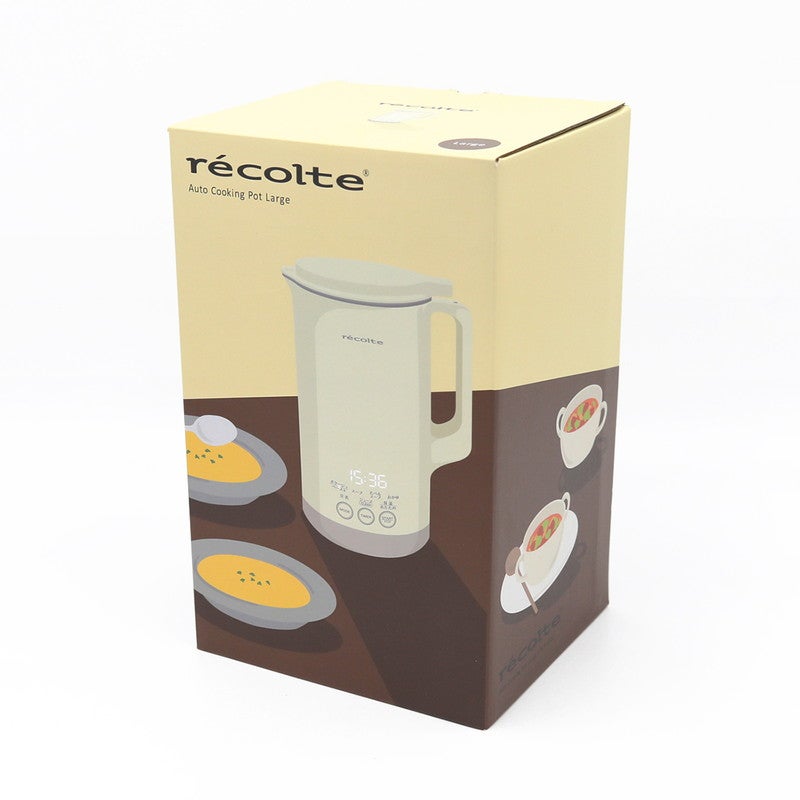 recolte］自動調理ポット ラージ【数量限定・ノベルティ付】／レコルト
